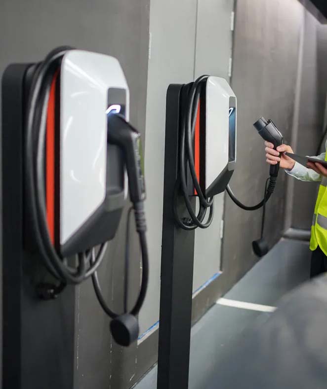 Borne de recharge IRVE pour véhicules électriques
